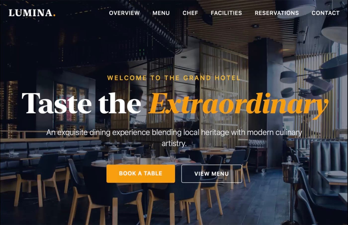 Hotel Restaurant demo