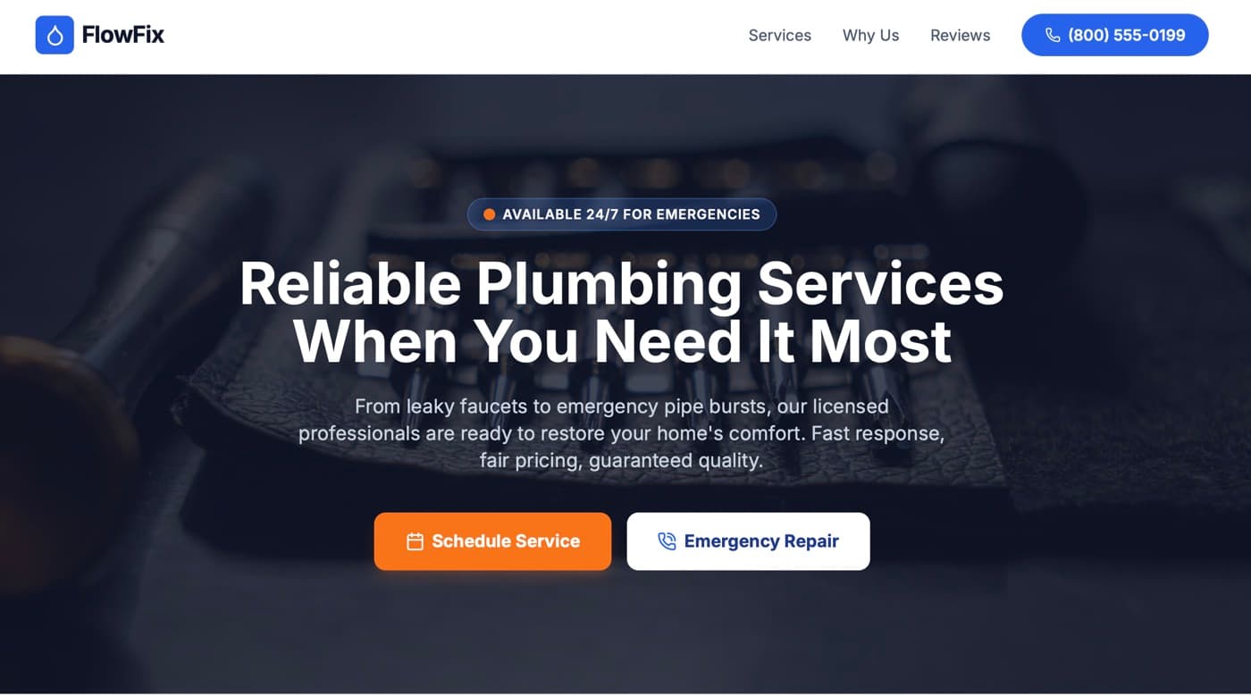 Plumbing Services demo