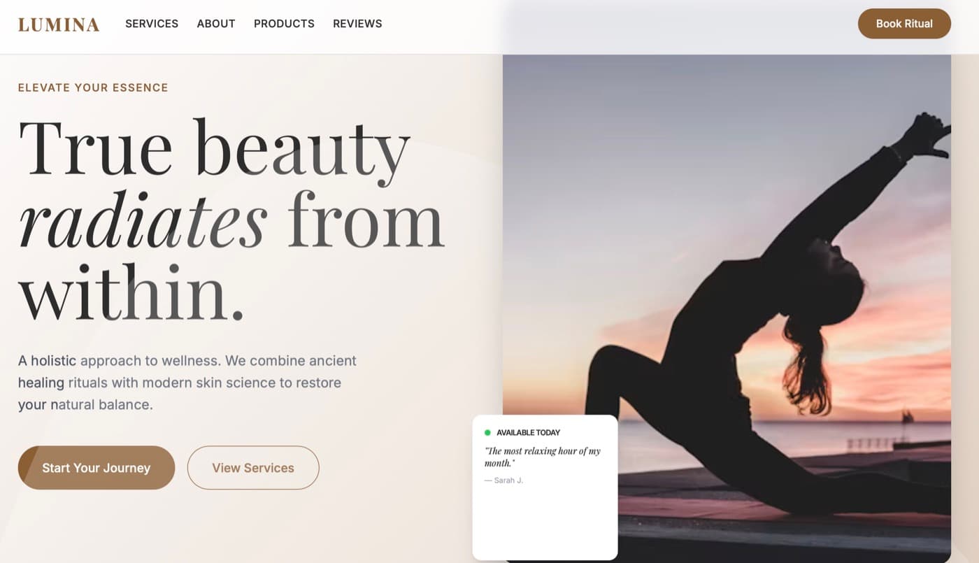 Wellness Studio demo